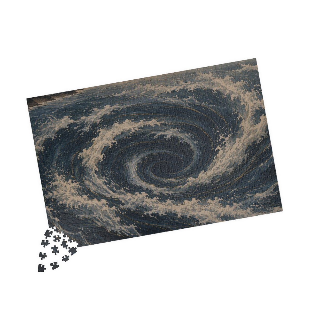 Whirlpool Puzzle — ukiyo-e jigsaw puzzle by Akariwave, view 15