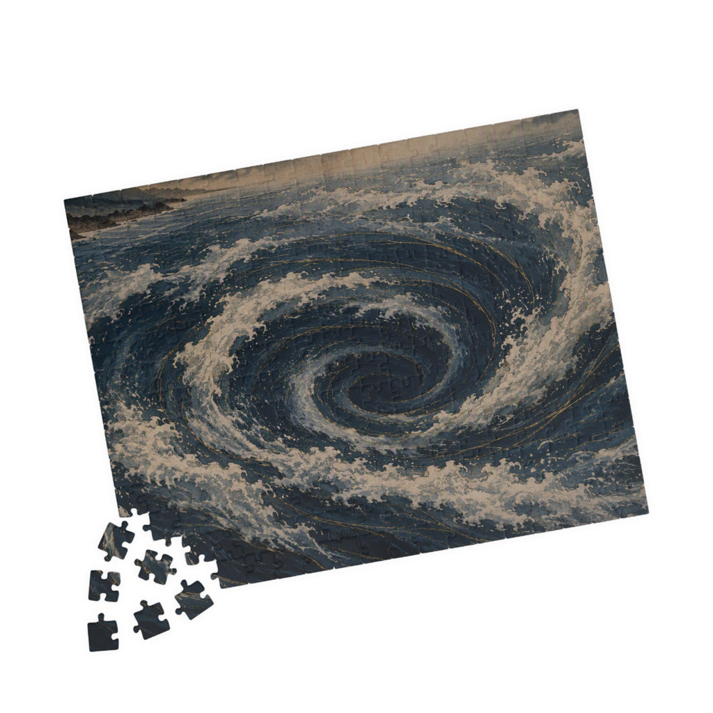 Whirlpool Puzzle — ukiyo-e jigsaw puzzle by Akariwave, view 9