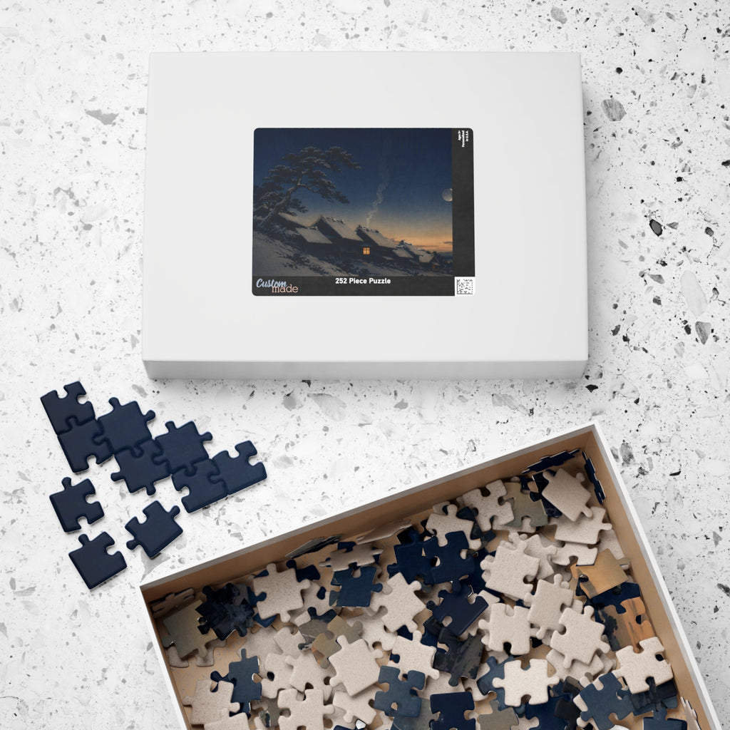 Snow Village Puzzle — ukiyo-e jigsaw puzzle by Akariwave, view 10