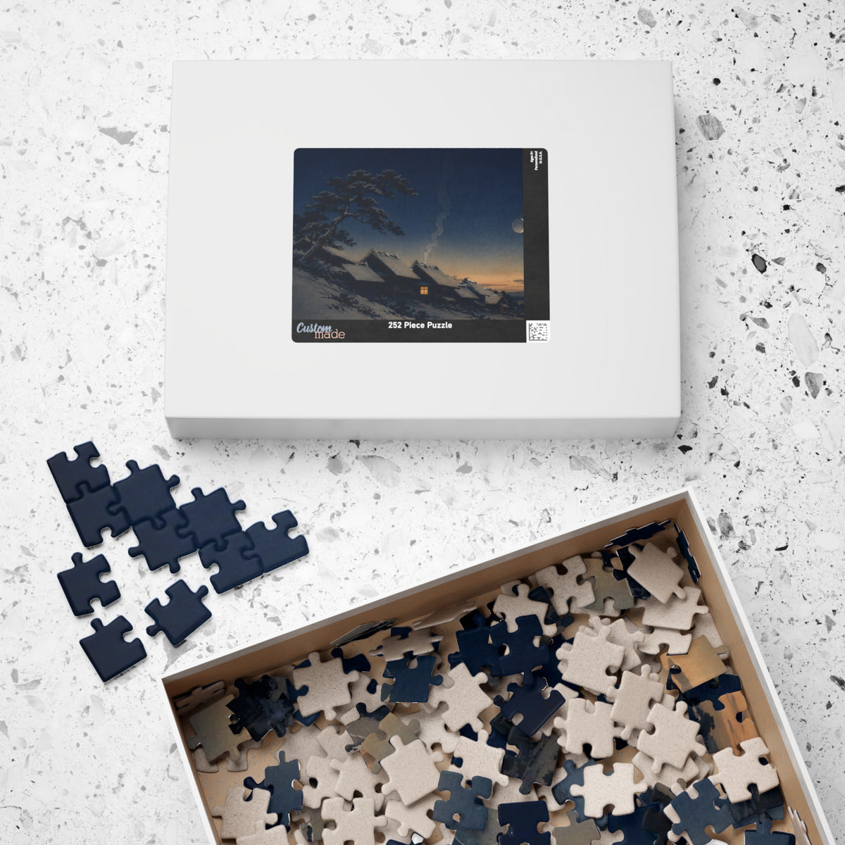Snow Village Puzzle — ukiyo-e jigsaw puzzle by Akariwave, view 10