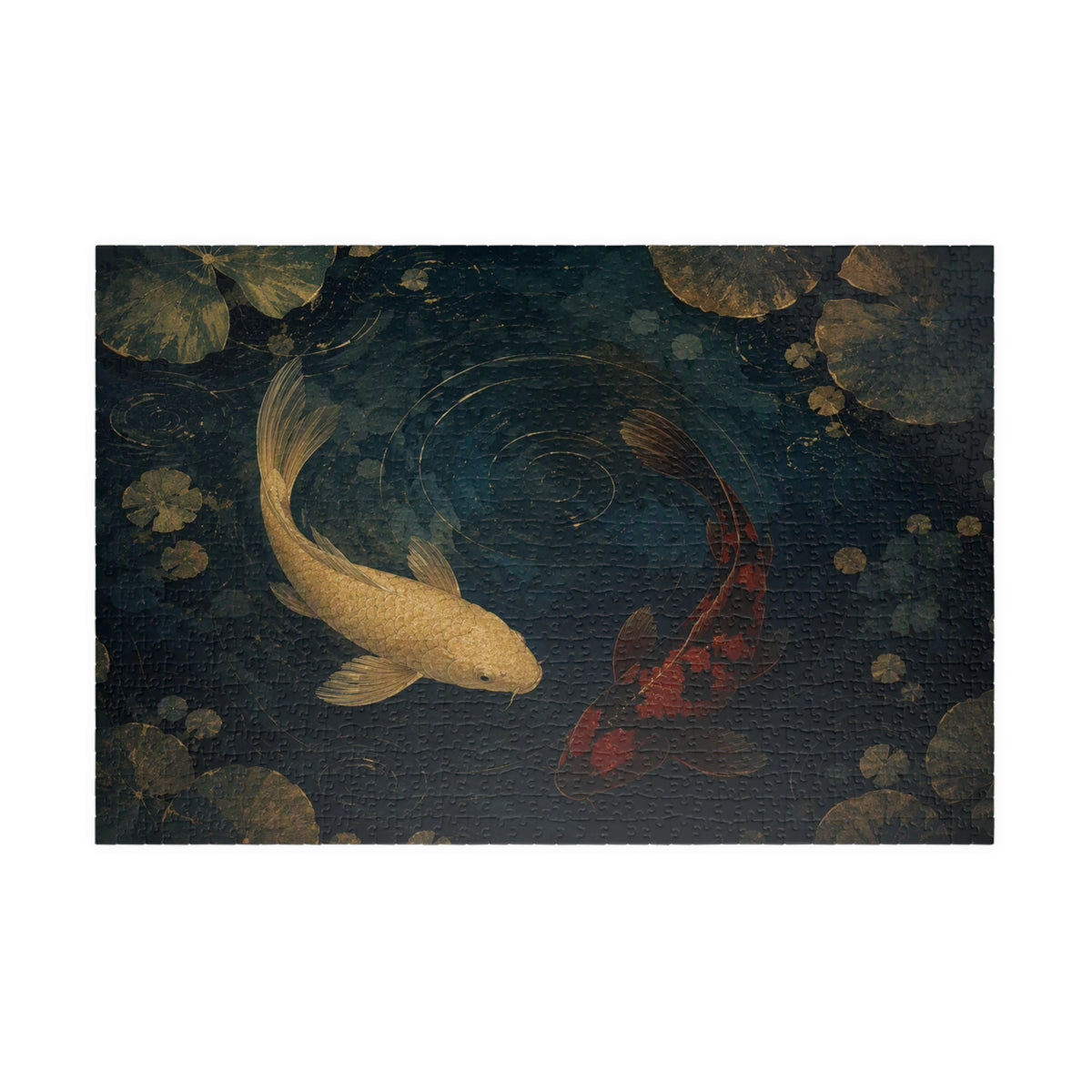 Koi Pond Puzzle — ukiyo-e jigsaw puzzle by Akariwave, view 4