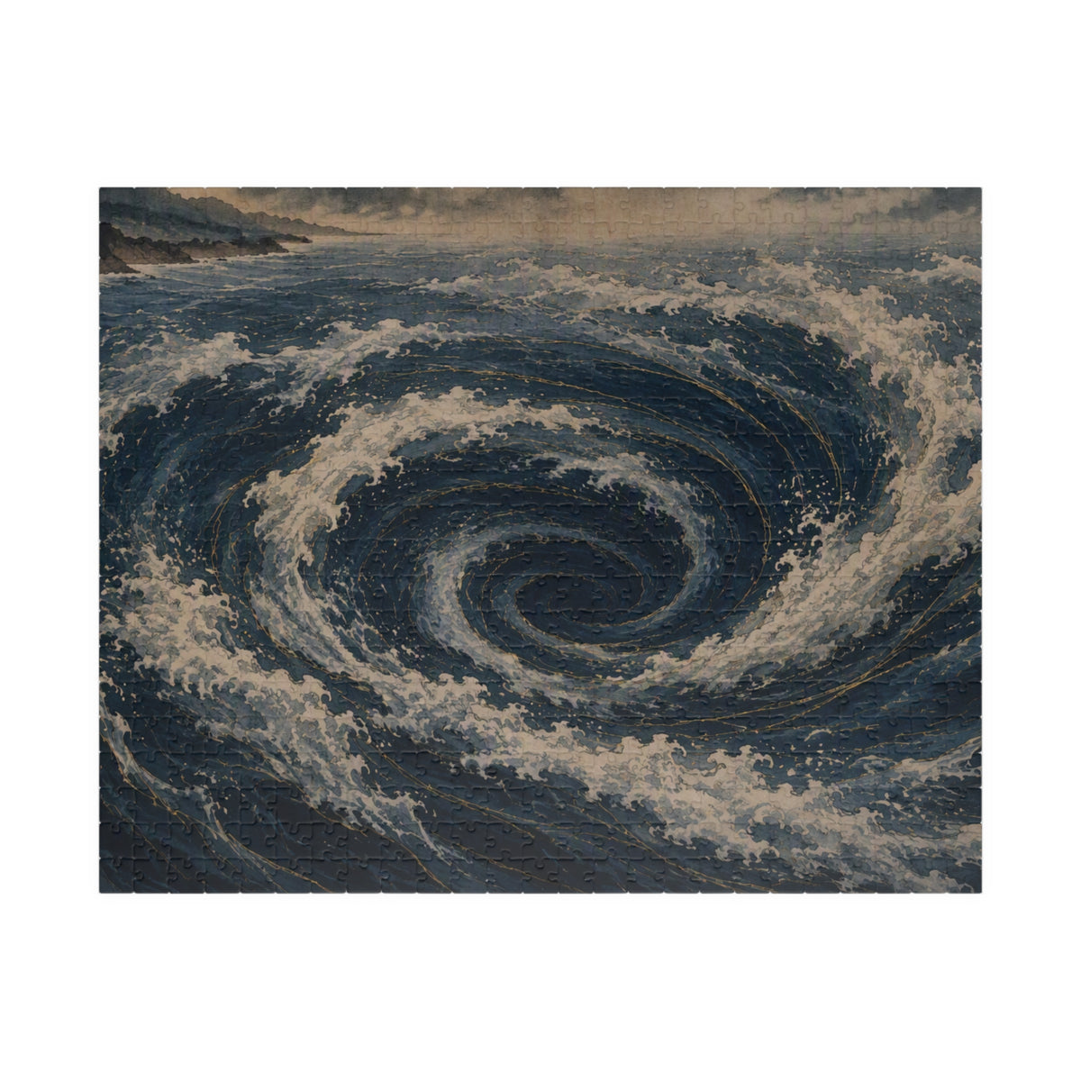 Whirlpool Puzzle — ukiyo-e jigsaw puzzle by Akariwave, view 3