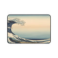 Hokusai Wave Desk Mat — Japanese wave art desk pad by Akariwave, view 2