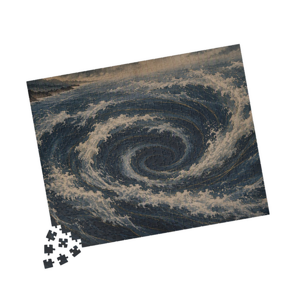 Whirlpool Puzzle — ukiyo-e jigsaw puzzle by Akariwave, view 12