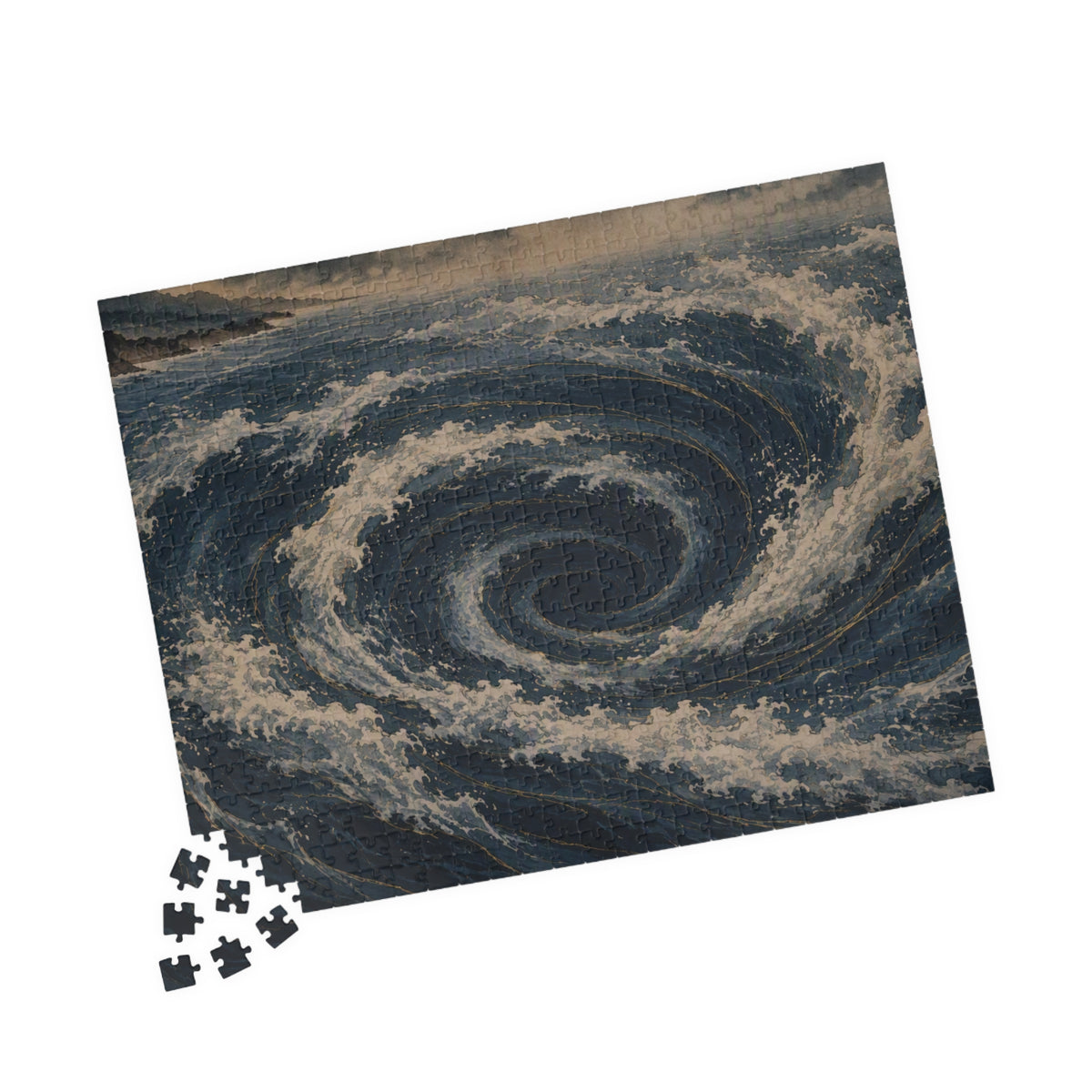Whirlpool Puzzle — ukiyo-e jigsaw puzzle by Akariwave, view 12