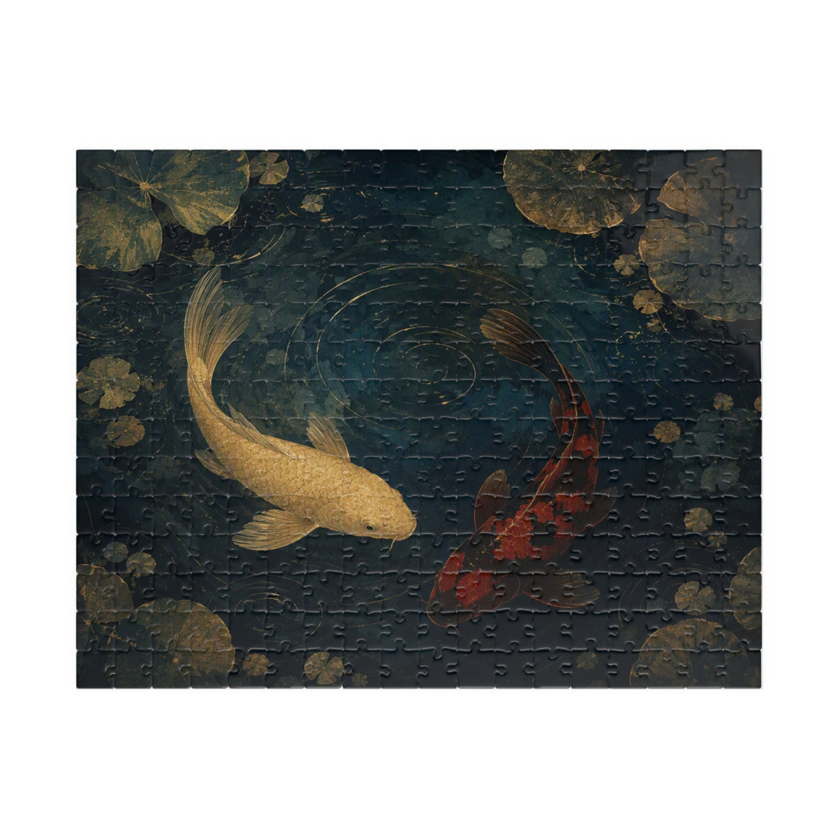 Koi Pond Puzzle — ukiyo-e jigsaw puzzle by Akariwave, view 2