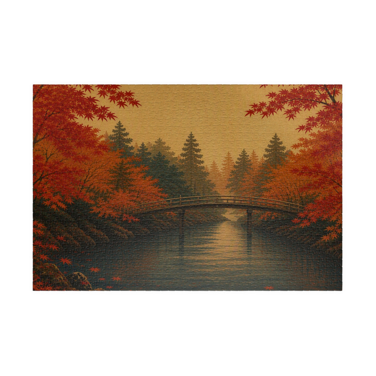 Maple River Puzzle — ukiyo-e jigsaw puzzle by Akariwave, view 4