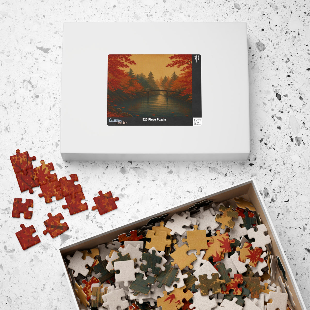 Maple River Puzzle — ukiyo-e jigsaw puzzle by Akariwave, view 13