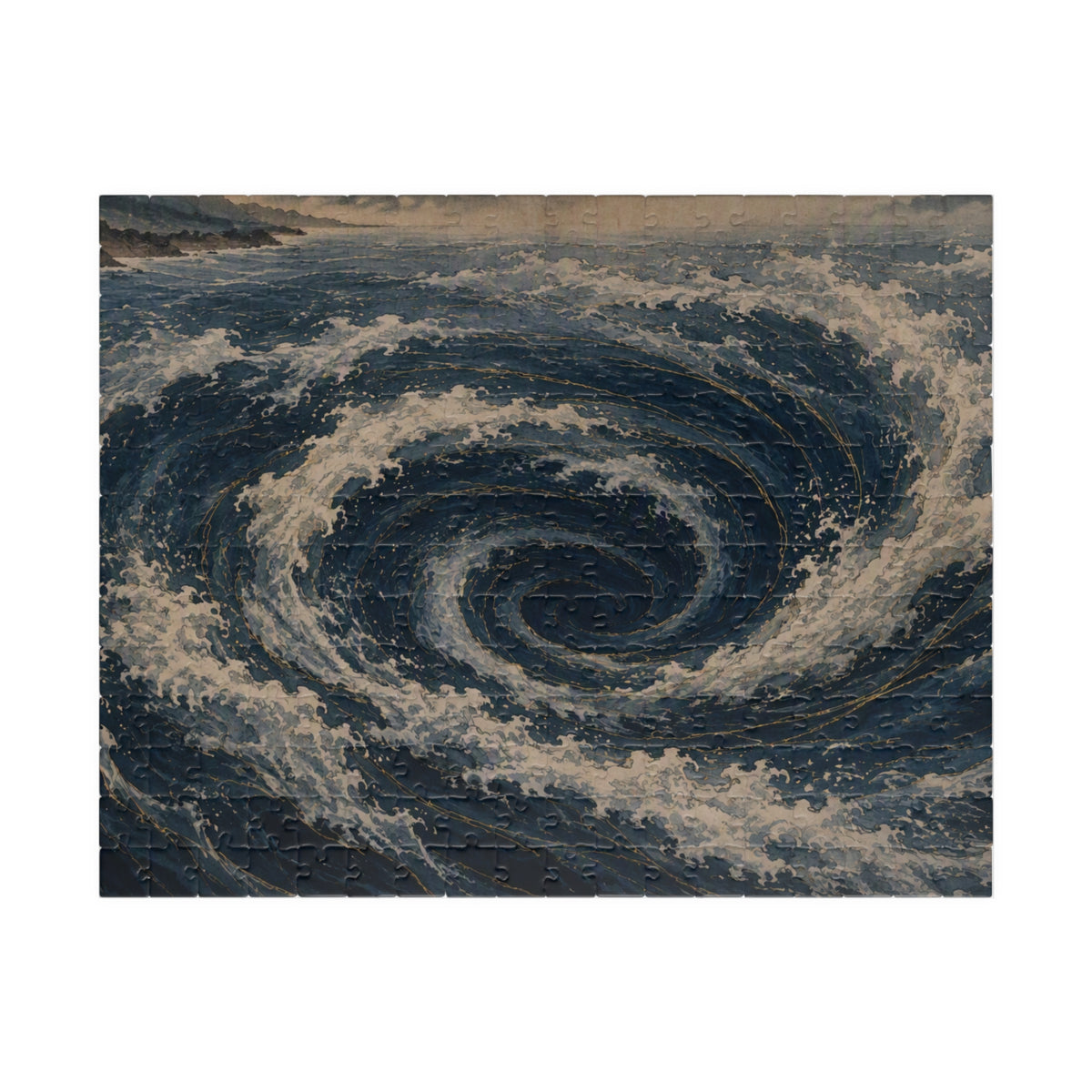Whirlpool Puzzle — ukiyo-e jigsaw puzzle by Akariwave, view 2