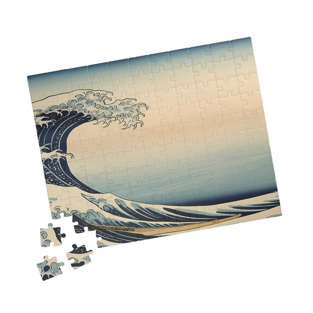 Hokusai Wave Puzzle — ukiyo-e jigsaw puzzle by Akariwave, view 6