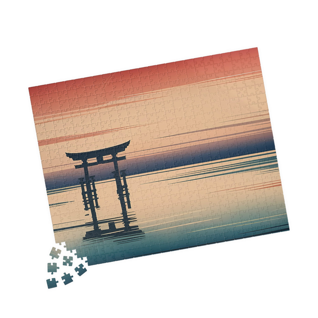 Torii Sunset Puzzle — ukiyo-e jigsaw puzzle by Akariwave, view 12