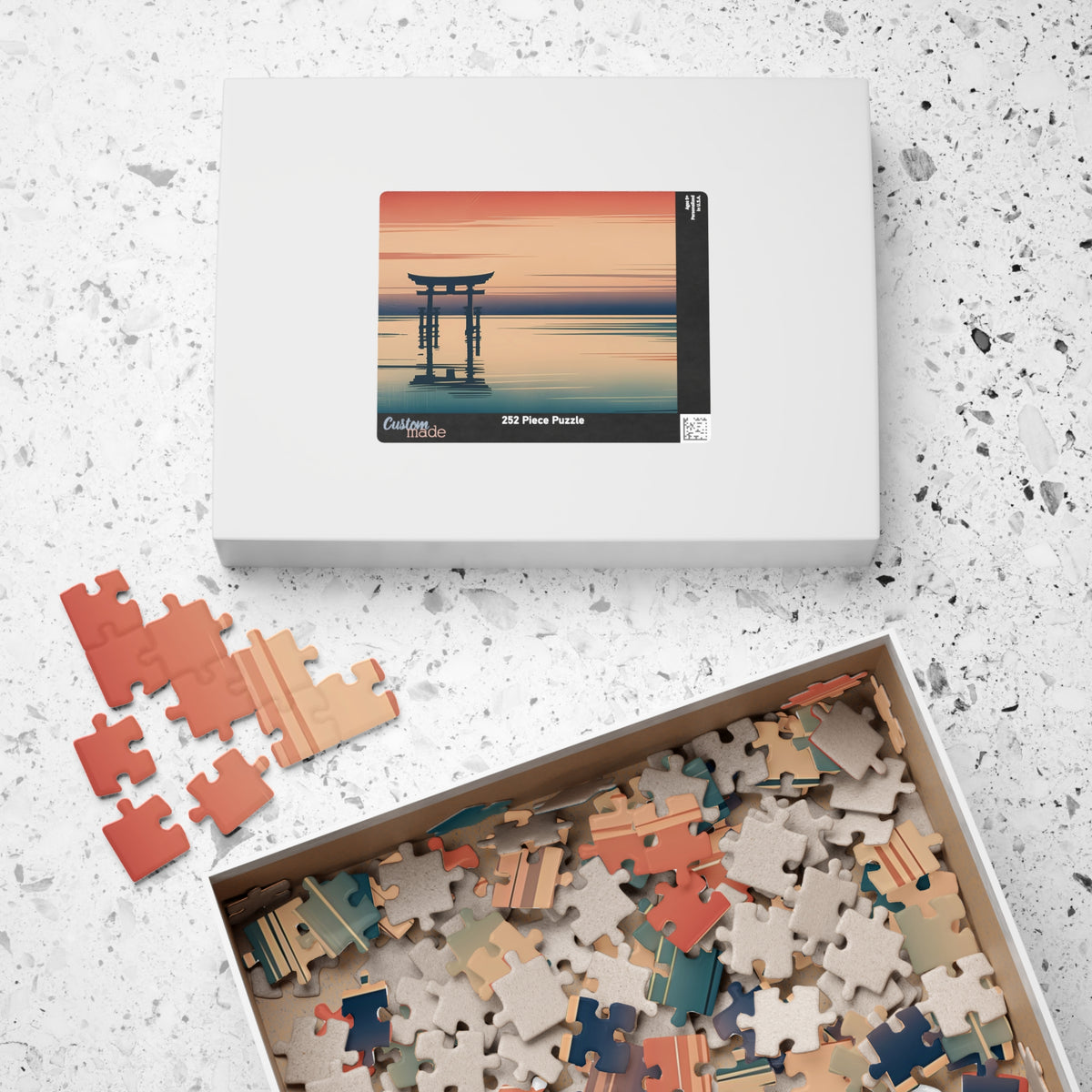 Torii Sunset Puzzle — ukiyo-e jigsaw puzzle by Akariwave, view 10