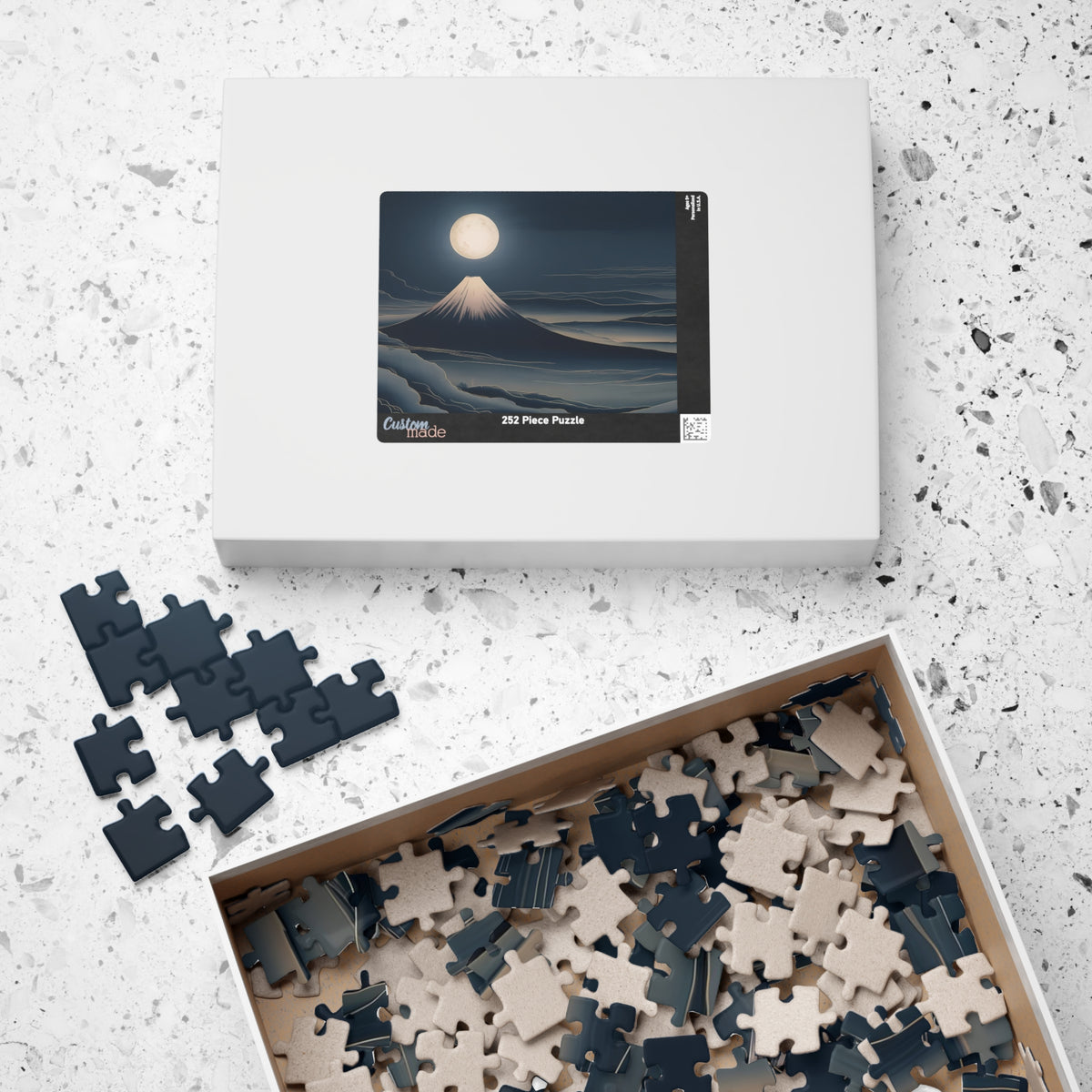 Fuji Moon Puzzle — ukiyo-e jigsaw puzzle by Akariwave, view 10