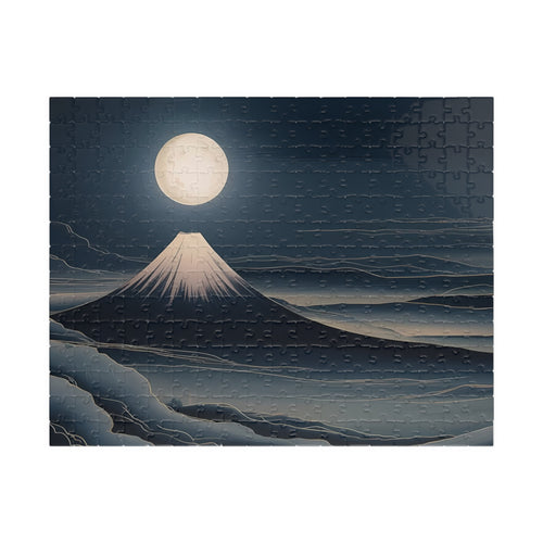 Fuji Moon Puzzle — ukiyo-e jigsaw puzzle by Akariwave, view 2