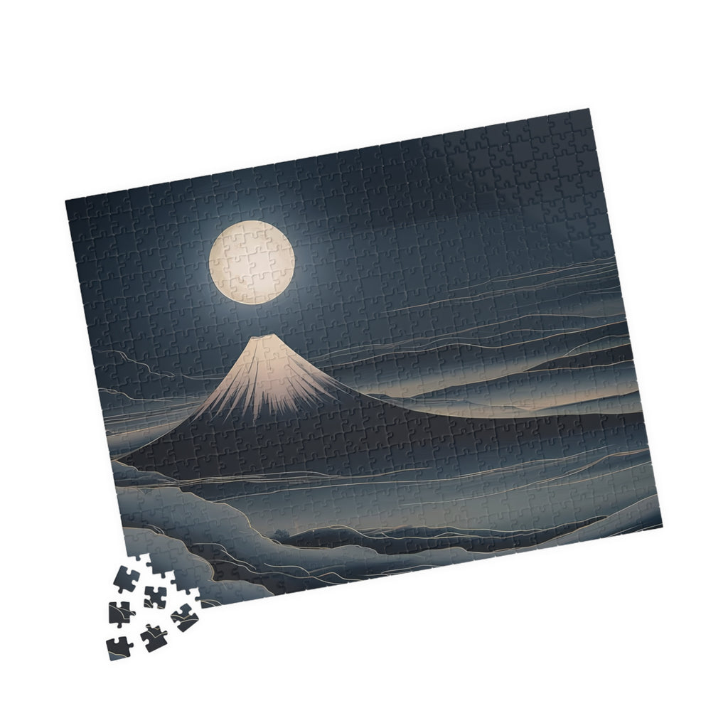 Fuji Moon Puzzle — ukiyo-e jigsaw puzzle by Akariwave, view 12