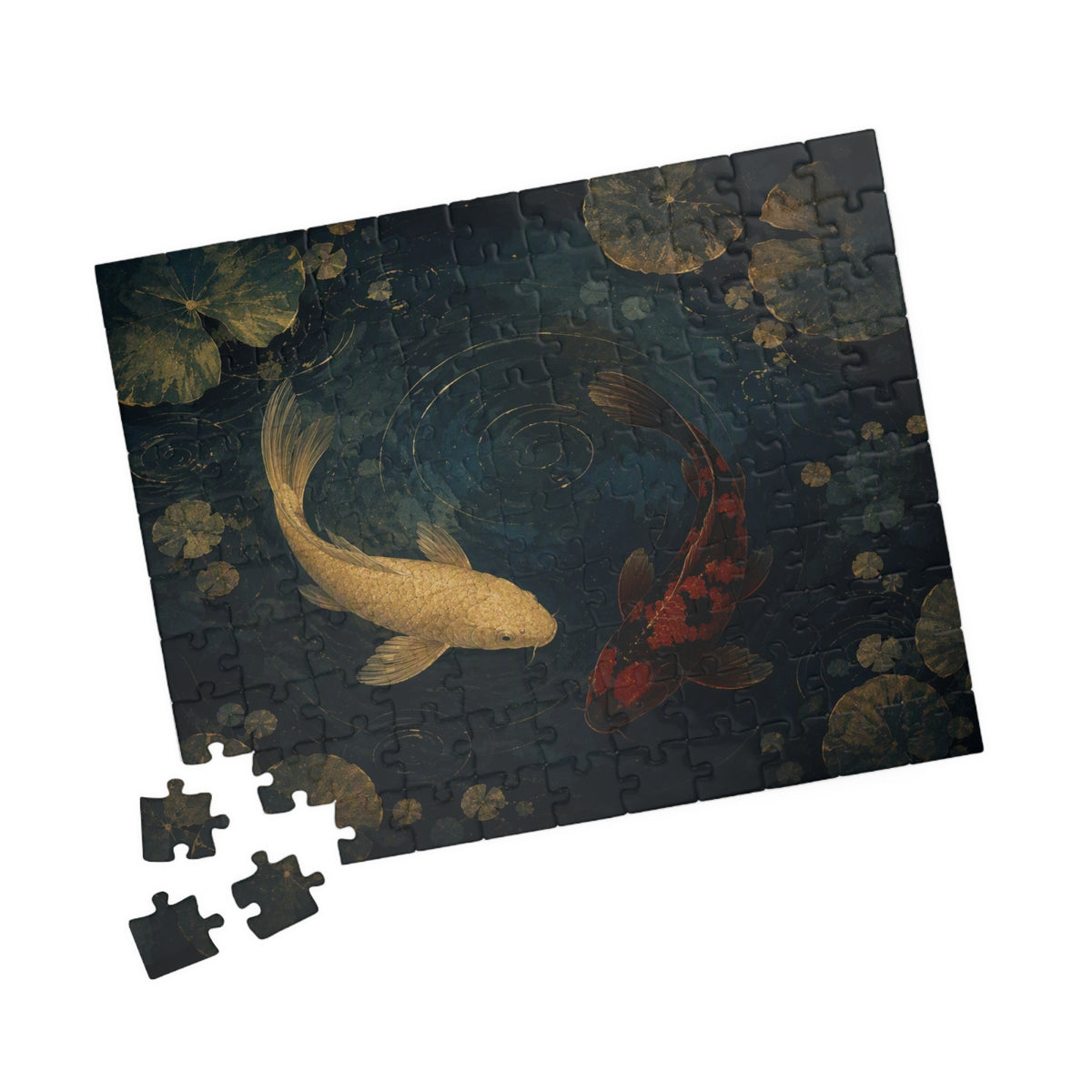 Koi Pond Puzzle — ukiyo-e jigsaw puzzle by Akariwave, view 6