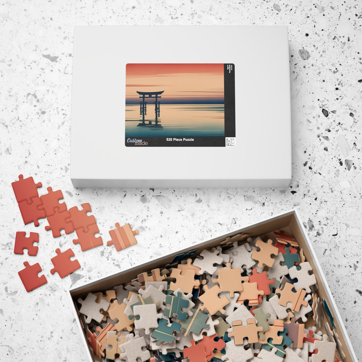 Torii Sunset Puzzle — ukiyo-e jigsaw puzzle by Akariwave, view 13