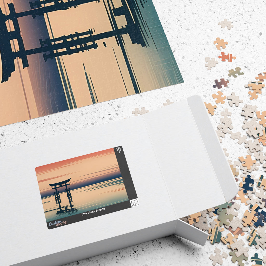 Torii Sunset Puzzle — ukiyo-e jigsaw puzzle by Akariwave, view 16