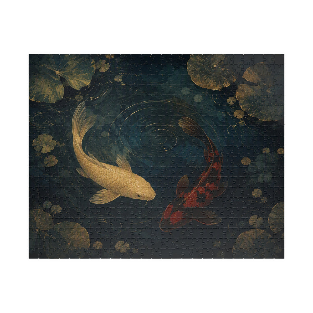 Koi Pond Puzzle — ukiyo-e jigsaw puzzle by Akariwave, view 3