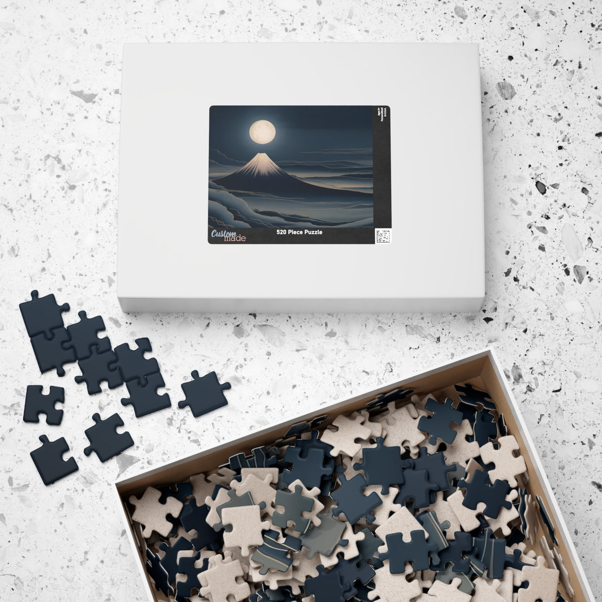 Fuji Moon Puzzle — ukiyo-e jigsaw puzzle by Akariwave, view 13
