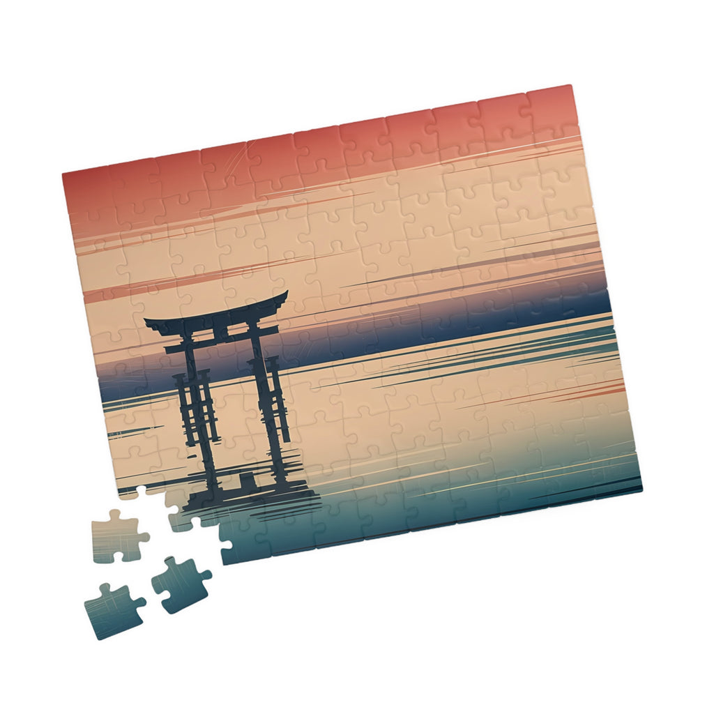 Torii Sunset Puzzle — ukiyo-e jigsaw puzzle by Akariwave, view 6