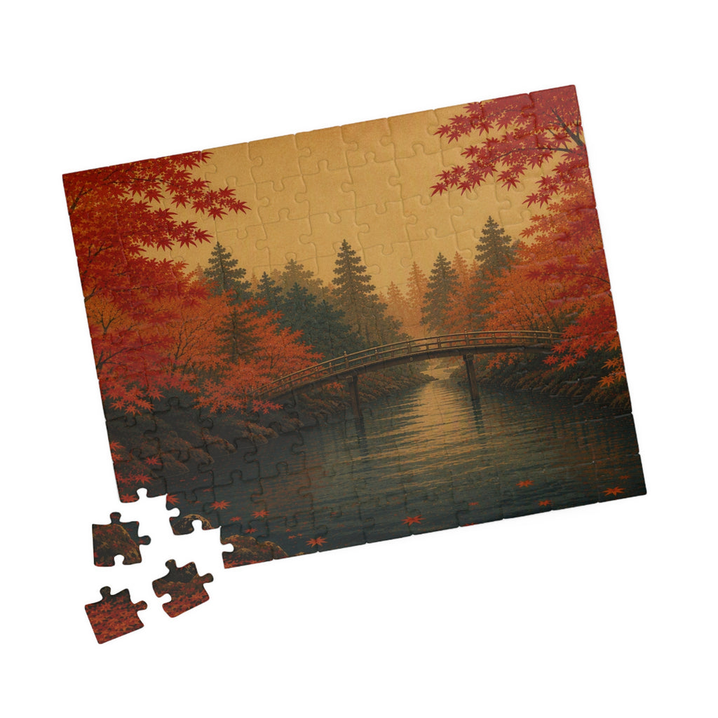 Maple River Puzzle — ukiyo-e jigsaw puzzle by Akariwave, view 6