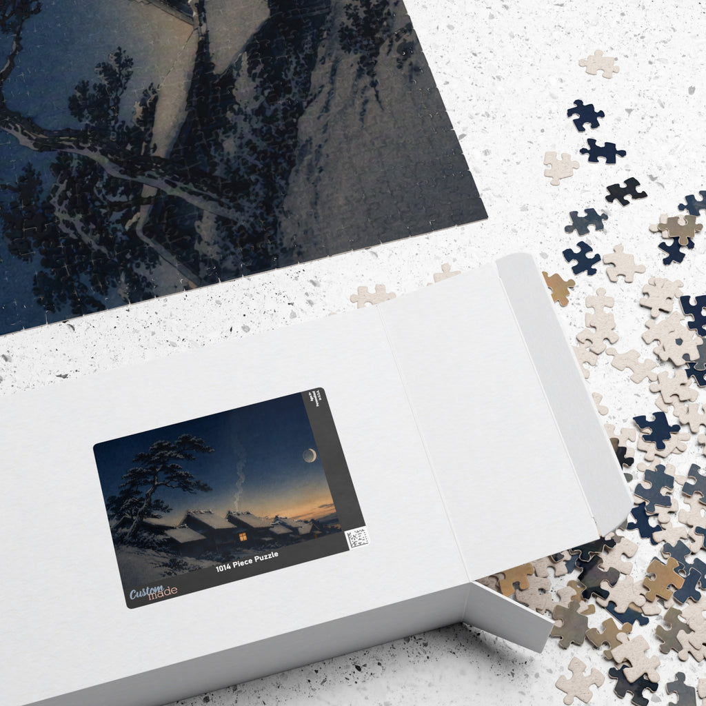Snow Village Puzzle — ukiyo-e jigsaw puzzle by Akariwave, view 16