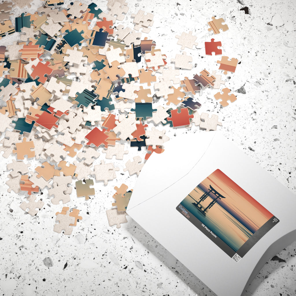 Torii Sunset Puzzle — ukiyo-e jigsaw puzzle by Akariwave, view 7