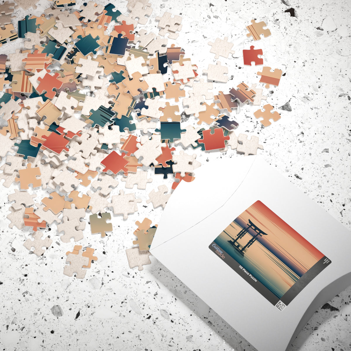 Torii Sunset Puzzle — ukiyo-e jigsaw puzzle by Akariwave, view 7