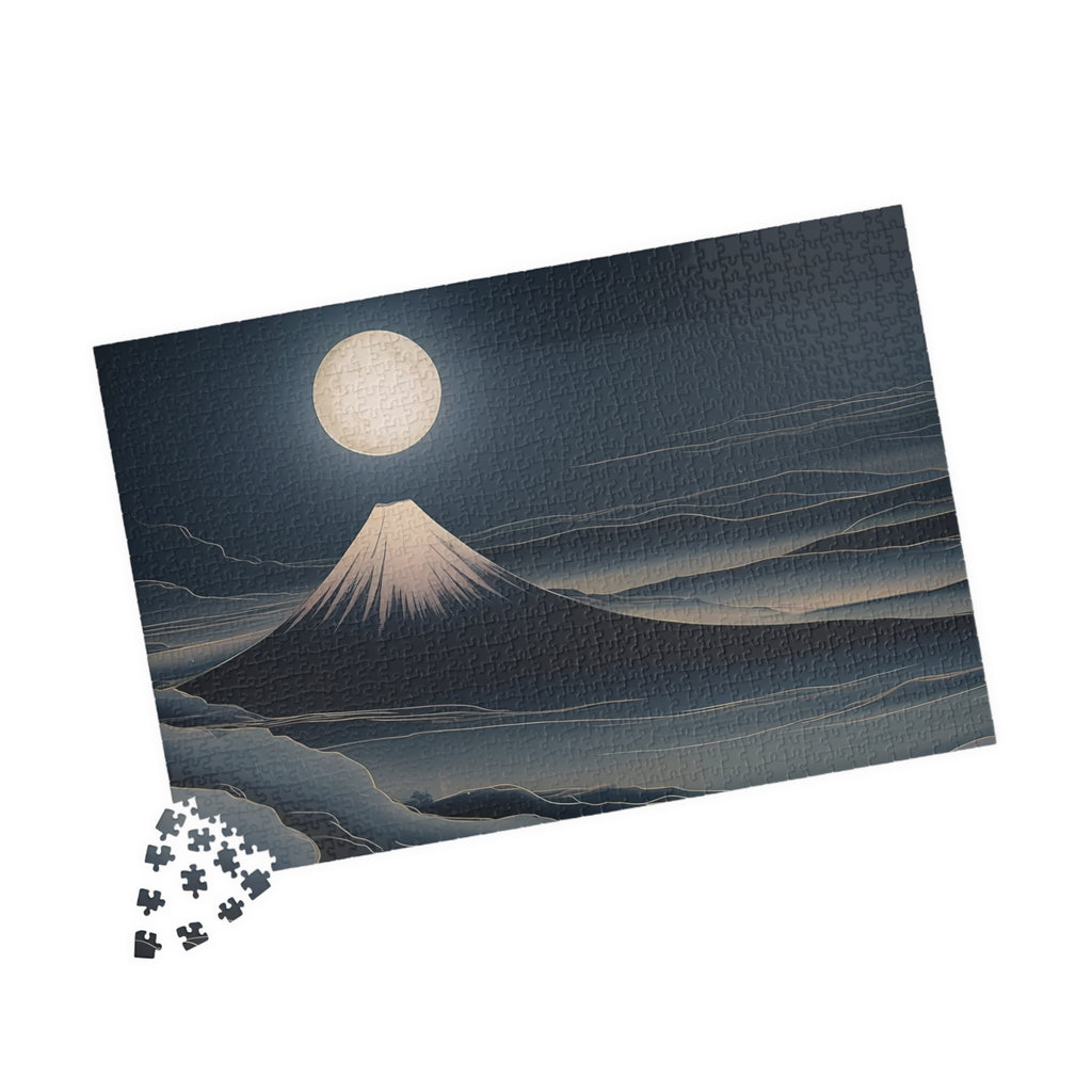 Fuji Moon Puzzle — ukiyo-e jigsaw puzzle by Akariwave, view 15