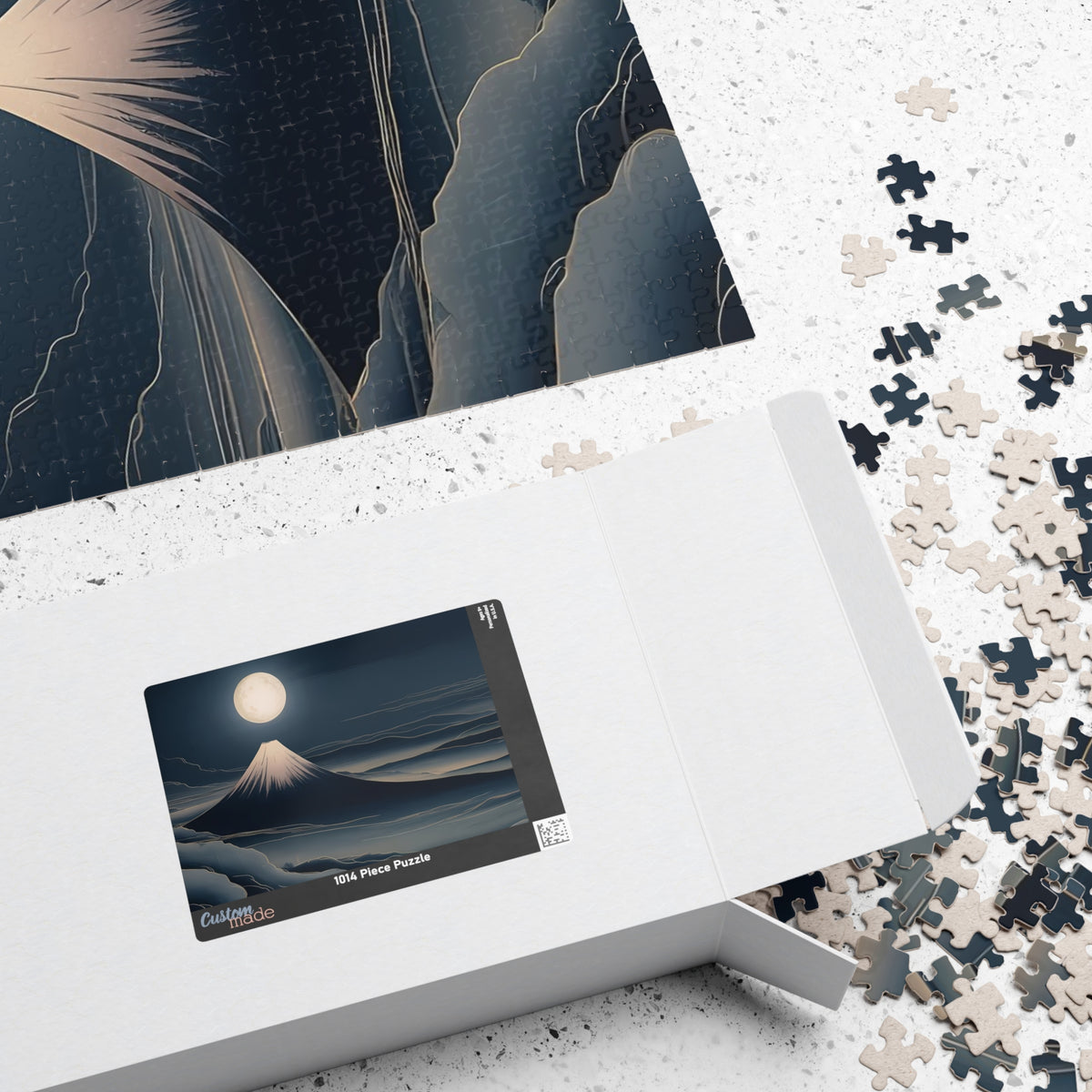 Fuji Moon Puzzle — ukiyo-e jigsaw puzzle by Akariwave, view 16