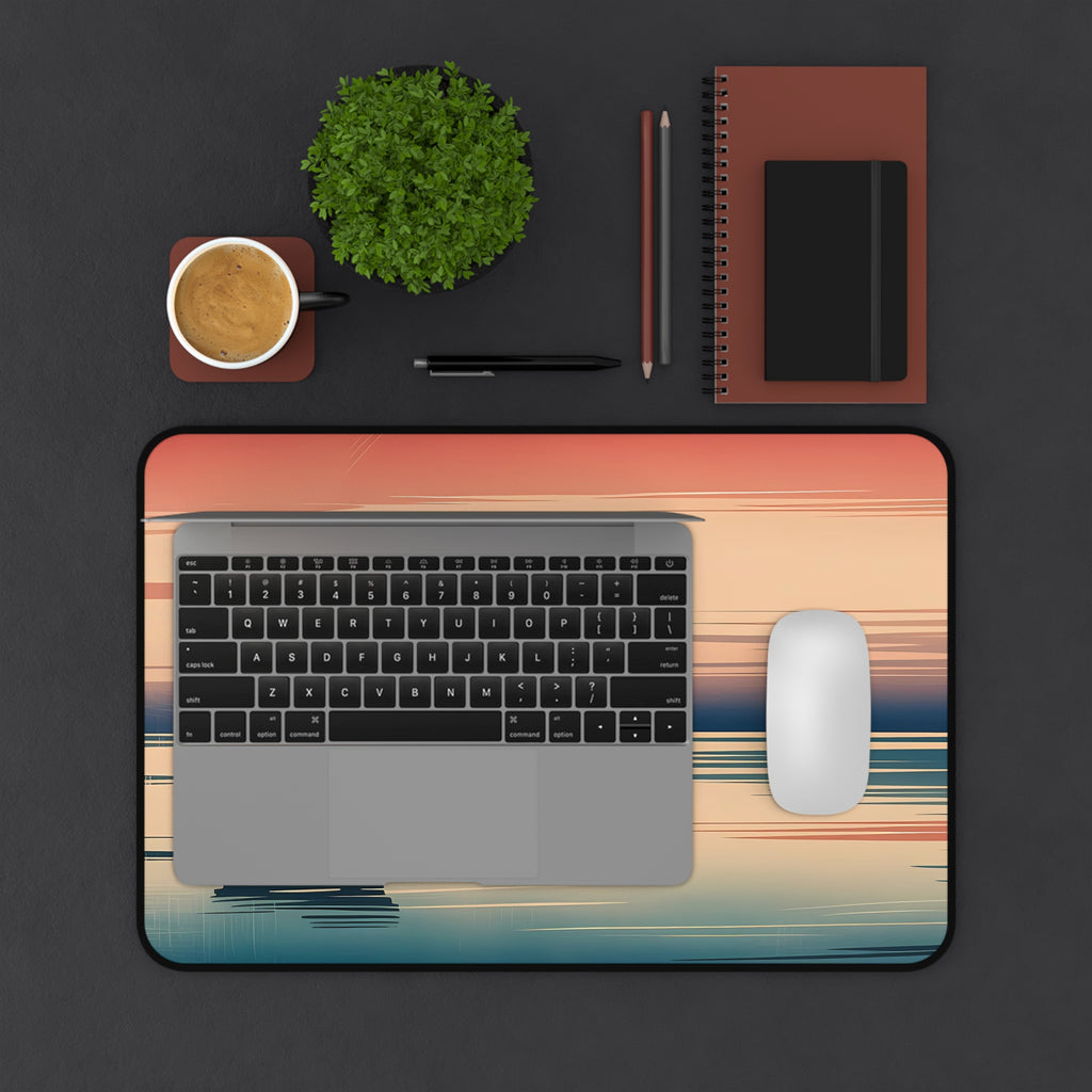 Torii Sunset Desk Mat — Japanese twilight desk pad by Akariwave, view 8