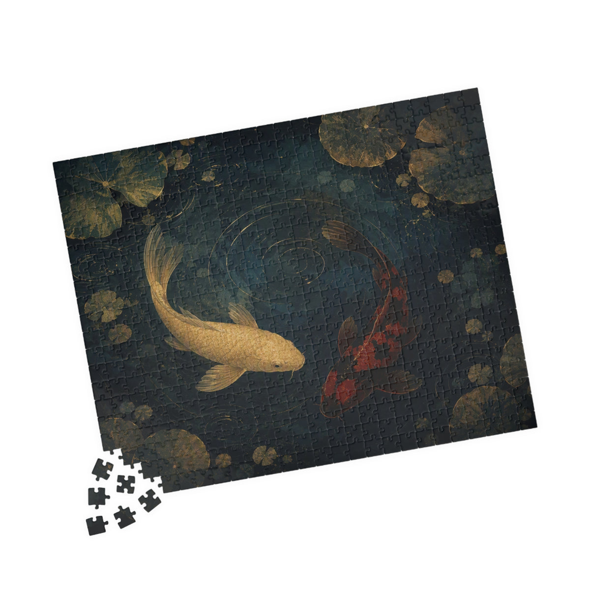 Koi Pond Puzzle — ukiyo-e jigsaw puzzle by Akariwave, view 12