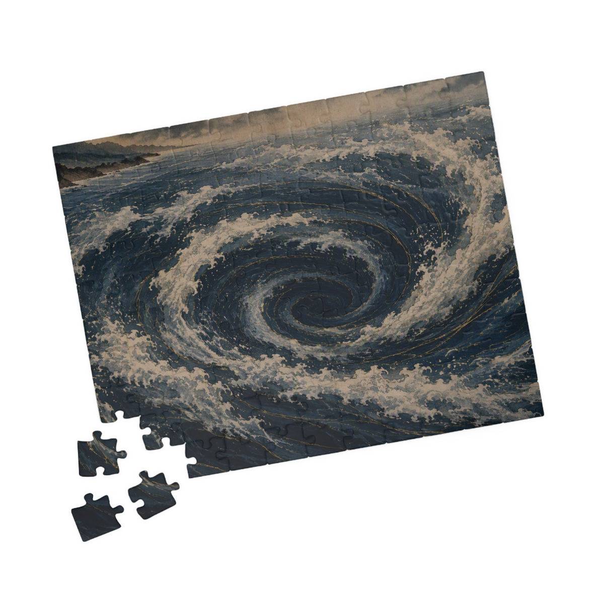 Whirlpool Puzzle — ukiyo-e jigsaw puzzle by Akariwave, view 6