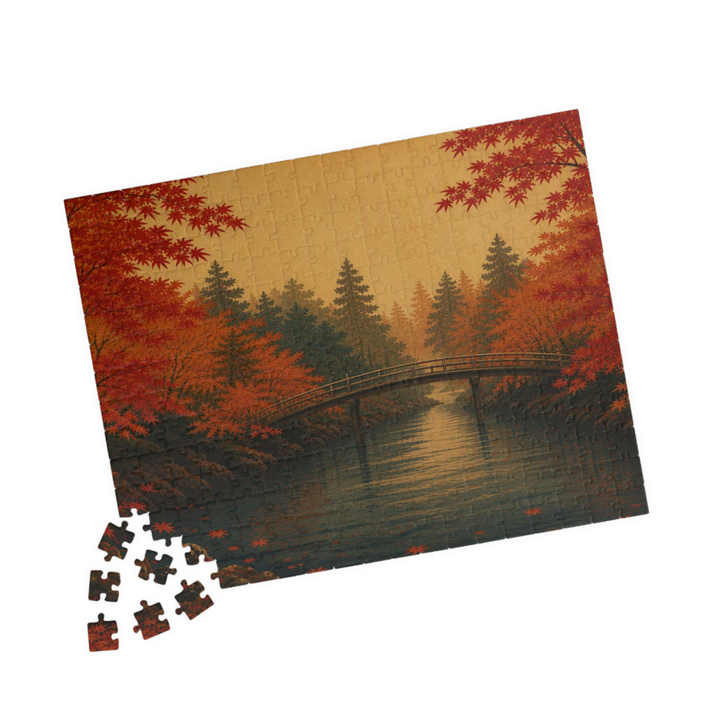 Maple River Puzzle — ukiyo-e jigsaw puzzle by Akariwave, view 9