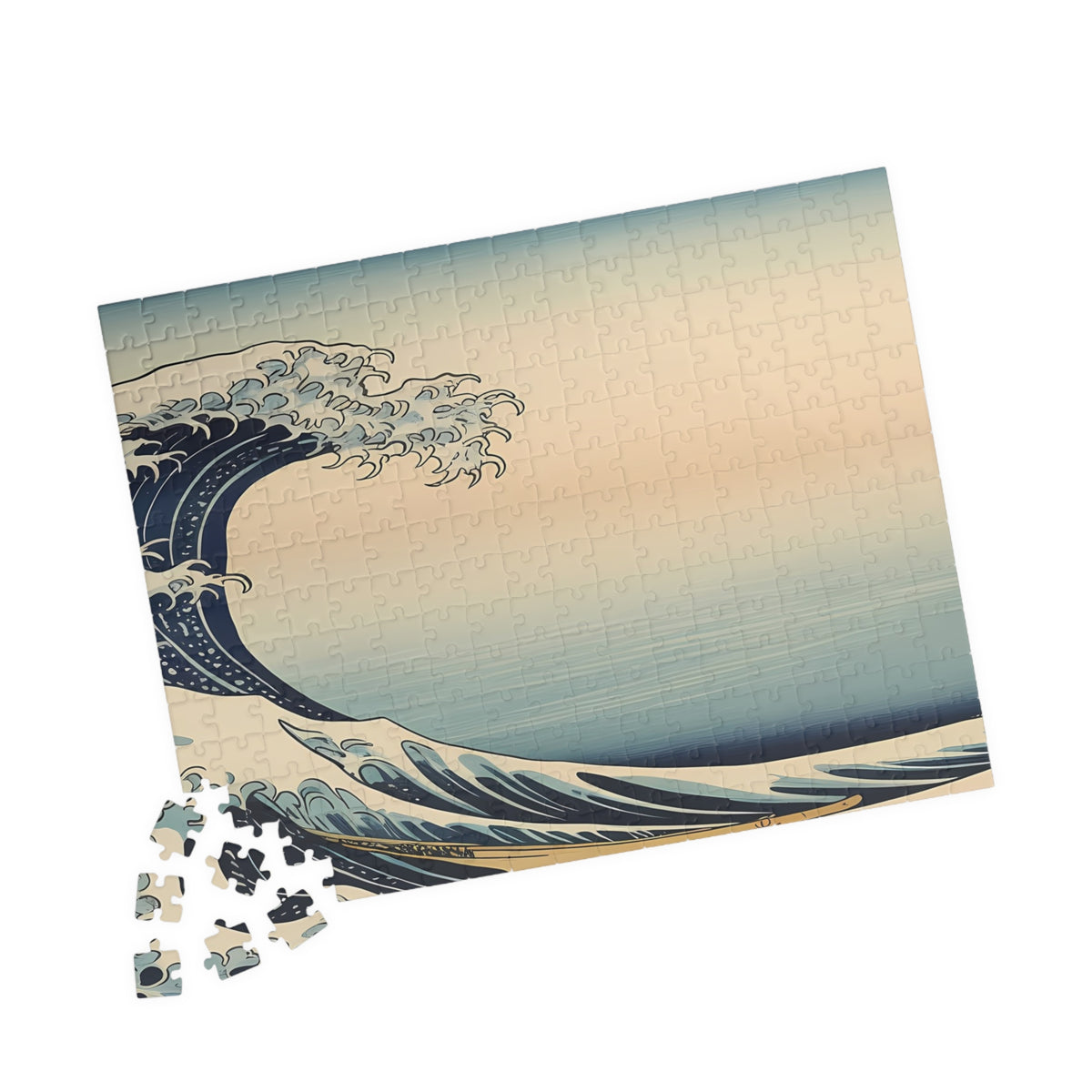 Hokusai Wave Puzzle — ukiyo-e jigsaw puzzle by Akariwave, view 9