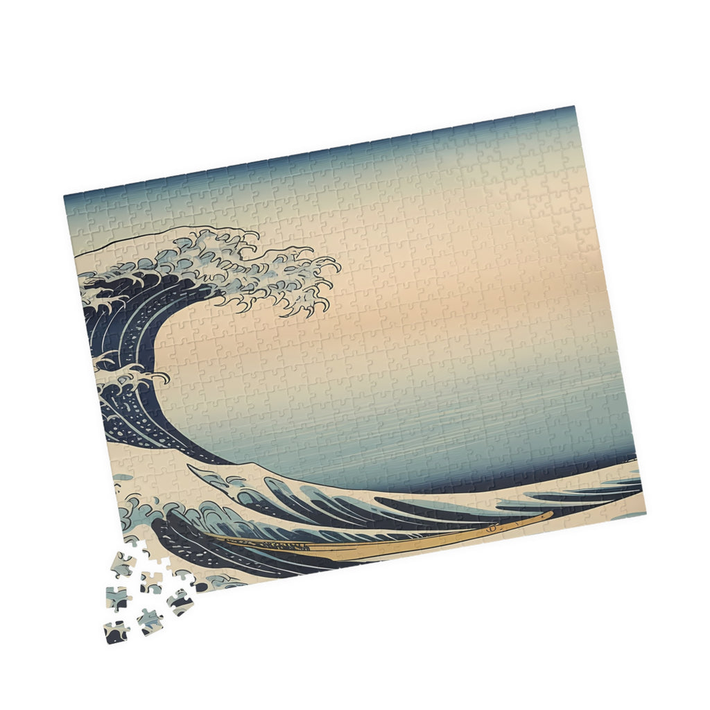 Hokusai Wave Puzzle — ukiyo-e jigsaw puzzle by Akariwave, view 12